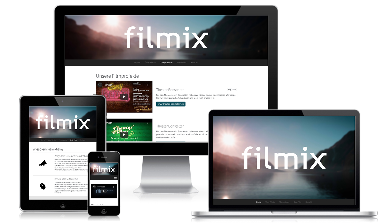 Screens der Filmix Webseite